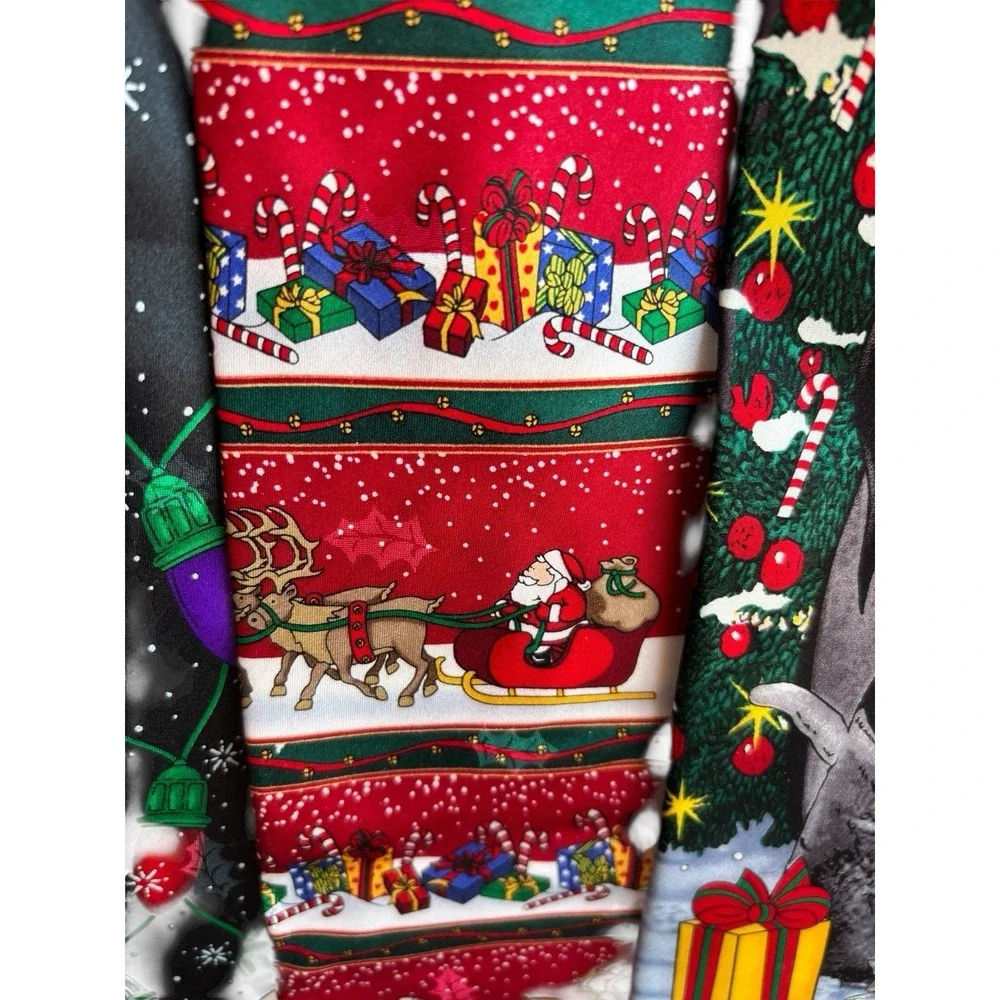 Lot of 5‎ Christmas Novelty Ties Noel Santa Claus Holiday Necktie Bundle Festive